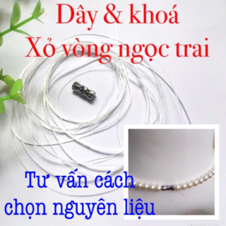 🌺Khóa hoặc dây làm vòng chuỗi ngọc vòng cổ đeo tay